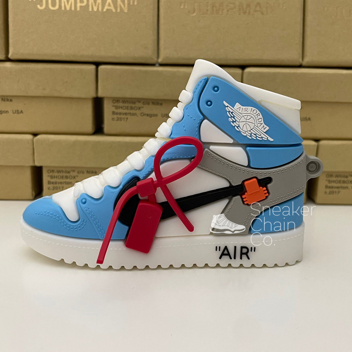 off white jordan ones blue