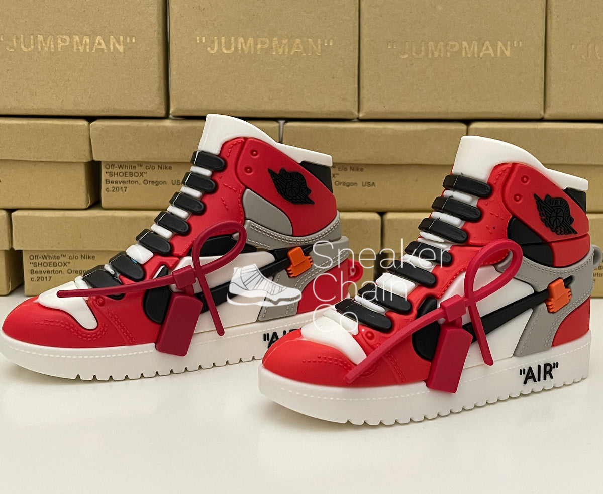 Nike Air Jordan Retro x Off-White Chicago Shoe/Sneaker Design AirPod