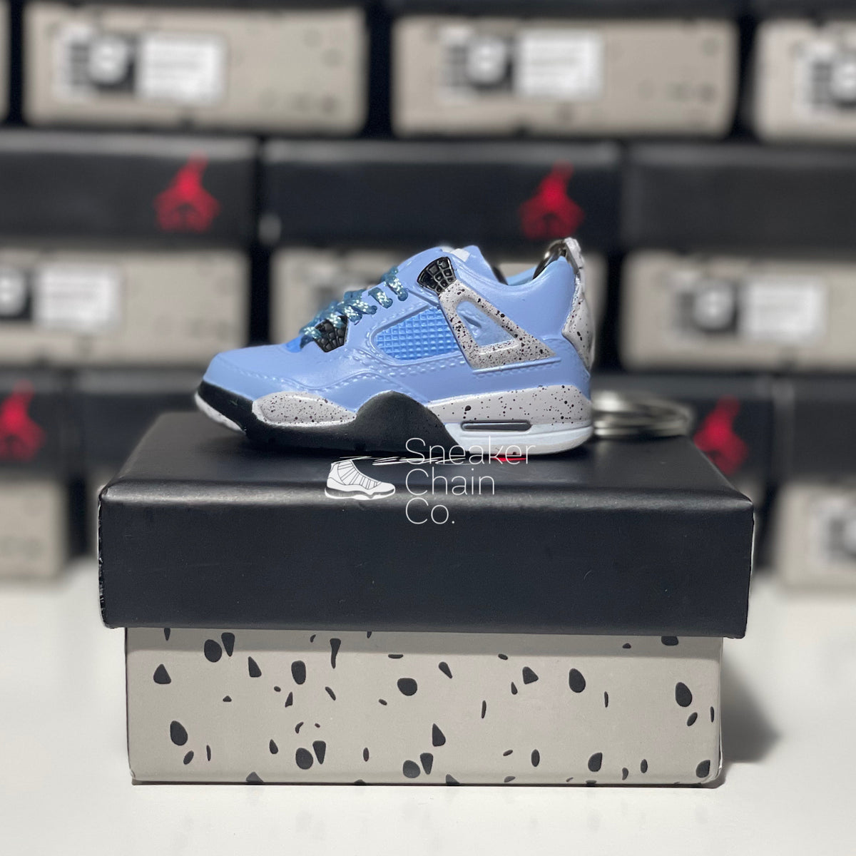 air jordan 4 university blue box