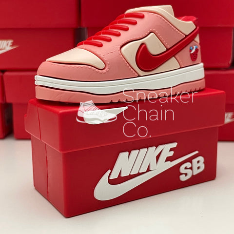 Nike SB Dunk Low StrangeLove Pink Sneaker Shoebox Design AirPod Case