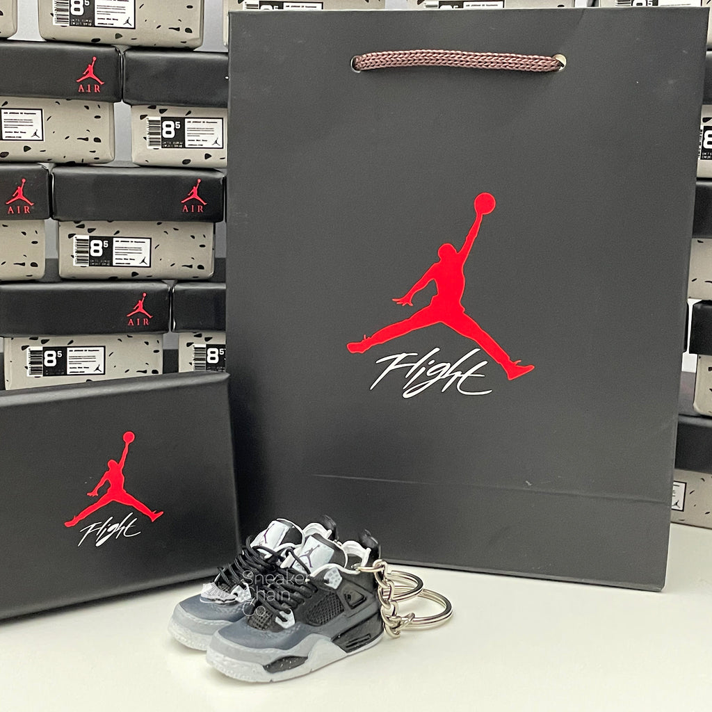 Jordan 4 Mini Shoe Keychain Single or Pair With or Without The Box