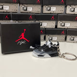 Nike Air Jordan 4 Retro Fear Pack 3D Mini Sneaker Keychain Shoe Keyring