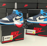 Nike Air Jordan 1 Retro High OG Obsidian Sneaker Shoebox Design AirPod Case