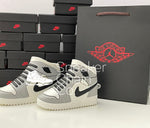 Nike Air Jordan 1 Retro Mid Light Smoke Grey Shoe/Sneaker Design AirPod Case