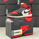 Nike Air Jordan 1 Retro High OG Bred Toe Sneaker Shoebox Design AirPod Case