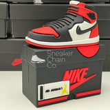 Nike Air Jordan 1 Retro High OG Bred Toe Sneaker Shoebox Design AirPod Case