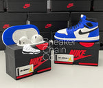 Nike Air Jordan 1 Retro High Royal Blue Sneaker Shoebox Design AirPod Case