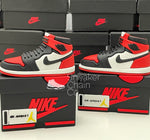Nike Air Jordan 1 Retro High OG Bred Toe Sneaker Shoebox Design AirPod Case