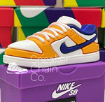 Nike SB Dunk Low Laser Orange Sneaker Purple Shoebox Design AirPod Case