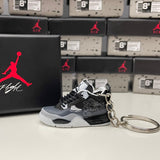 Nike Air Jordan 4 Retro Fear Pack 3D Mini Sneaker Keychain Shoe Keyring