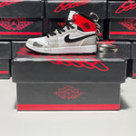 Nike Air Jordan 1 Retro High Light Smoke Grey 3D Mini Sneaker Keychain Shoe