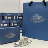 Nike Air Jordan 1 Retro High x Dior 3D Mini Sneaker Keychain Shoe