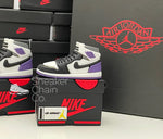 Nike Air Jordan 1 Retro Mid SE Purple Sneaker Shoebox Design AirPod Case