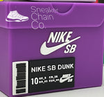 Nike SB Dunk Low Chicago Sneaker Purple Shoebox Design AirPod Case