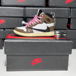 Nike Air Jordan 1 Retro High x Travis Scott (Pink Lace) 3D Mini Sneaker Keychain Shoe Keyring