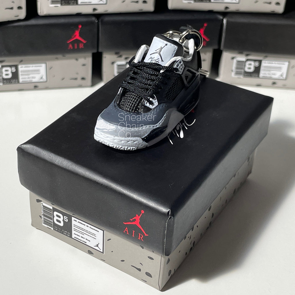 Jordan 4 Mini Shoe Keychain Single or Pair With or Without The Box