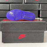 Nike Air Jordan 1 Retro High Court Purple White 3D Mini Sneaker Keychain Shoe Keyring