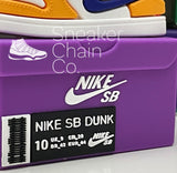 Nike SB Dunk Low Laser Orange Sneaker Purple Shoebox Design AirPod Case