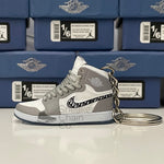 Nike Air Jordan 1 Retro High x Dior LIMITED EDITION SOLES 3D Mini Sneaker Keychain Shoe Keyring