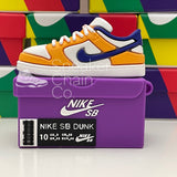 Nike SB Dunk Low Laser Orange Sneaker Purple Shoebox Design AirPod Case