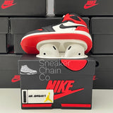 Nike Air Jordan 1 Retro High OG Bred Toe Sneaker Shoebox Design AirPod Case