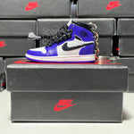 Nike Air Jordan 1 Retro High Court Purple White 3D Mini Sneaker Keychain Shoe Keyring