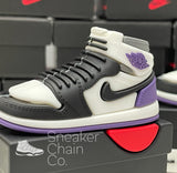 Nike Air Jordan 1 Retro Mid SE Purple Sneaker Shoebox Design AirPod Case