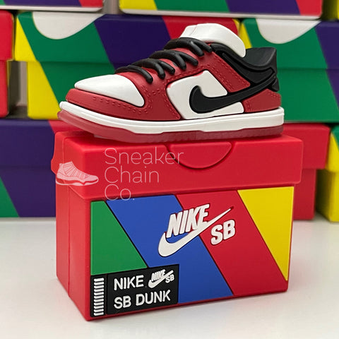 Nike SB Dunk Low Chicago Sneaker Shoebox Design AirPod Case