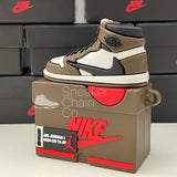 Nike Air Jordan 1 Retro High x Travis Scott Cactus Jack Sneaker Shoebox Design AirPod Case