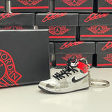 Nike Air Jordan 1 Retro High Light Smoke Grey 3D Mini Sneaker Keychain Shoe