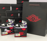 Nike Air Jordan 1 Retro Mid SE Purple Sneaker Shoebox Design AirPod Case