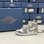 Nike Air Jordan 1 Retro High x Dior 3D Mini Sneaker Keychain Shoe