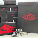 Nike Air Jordan 1 Retro High Dark Mocha 3D Mini Sneaker Keychain Shoe Keyring