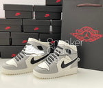 Nike Air Jordan 1 Retro Mid Light Smoke Grey Shoe/Sneaker Design AirPod Case