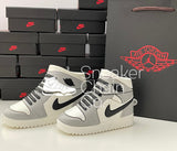 Nike Air Jordan 1 Retro Mid Light Smoke Grey Shoe/Sneaker Design AirPod Case