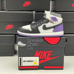Nike Air Jordan 1 Retro Mid SE Purple Sneaker Shoebox Design AirPod Case