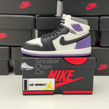 Nike Air Jordan 1 Retro Mid SE Purple Sneaker Shoebox Design AirPod Case