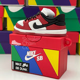 Nike SB Dunk Low Chicago Sneaker Shoebox Design AirPod Case