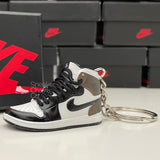 Nike Air Jordan 1 Retro High Dark Mocha 3D Mini Sneaker Keychain Shoe Keyring