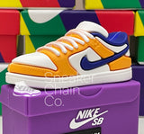 Nike SB Dunk Low Laser Orange Sneaker Purple Shoebox Design AirPod Case