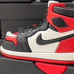 Nike Air Jordan 1 Retro High OG Bred Toe Sneaker Shoebox Design AirPod Case