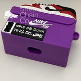 Nike SB Dunk Low Chicago Sneaker Purple Shoebox Design AirPod Case