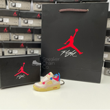 Nike Air Jordan 4 Retro Union Guava Ice 3D Mini Sneaker Keychain Shoe Keyring