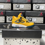 Nike Air Jordan 4 Retro Lightning Tour Yellow (2021) 3D Mini Sneaker Keychain Shoe Keyring