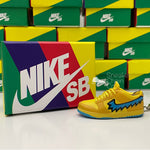 Nike SB Dunk Low x Grateful Dead Bears Opti Yellow 3D Mini Sneaker Keychain Shoe Keyring