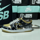 Nike SB Dunk Low x Travis Scott x Cactus Jack 3D Mini Sneaker Keychain Shoe Keyring