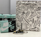 Nike SB Dunk Low x Travis Scott x Cactus Jack 3D Mini Sneaker Keychain Shoe Keyring