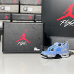 Nike Air Jordan 4 Retro University Blue 3D Mini Sneaker Keychain Shoe Keyring