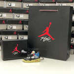 Nike Air Jordan 4 Retro Union Off Noir 3D Mini Sneaker Keychain Shoe Keyring