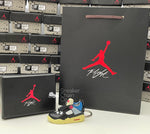 Nike Air Jordan 4 Retro Union Off Noir 3D Mini Sneaker Keychain Shoe Keyring